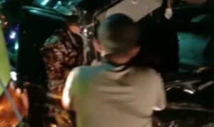 Tabrakan truck batubara dengan mobil pick up terjadi di Lintas Sumatera Merangin