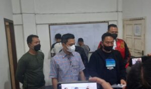 Polresta Jambi memberikan keterangan pers terkait pembunuhan di Pasar Angso Duo