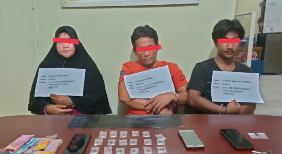 Miliki Sabu 3 Orang Ditangkap Polres Merangin: Salah Satu Ibu Rumah Tangga