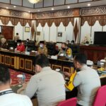Rapat evaluasi dan tindak lanjut peyelesaian permasalahan angkatan batubara, Senin (31/01/2022).