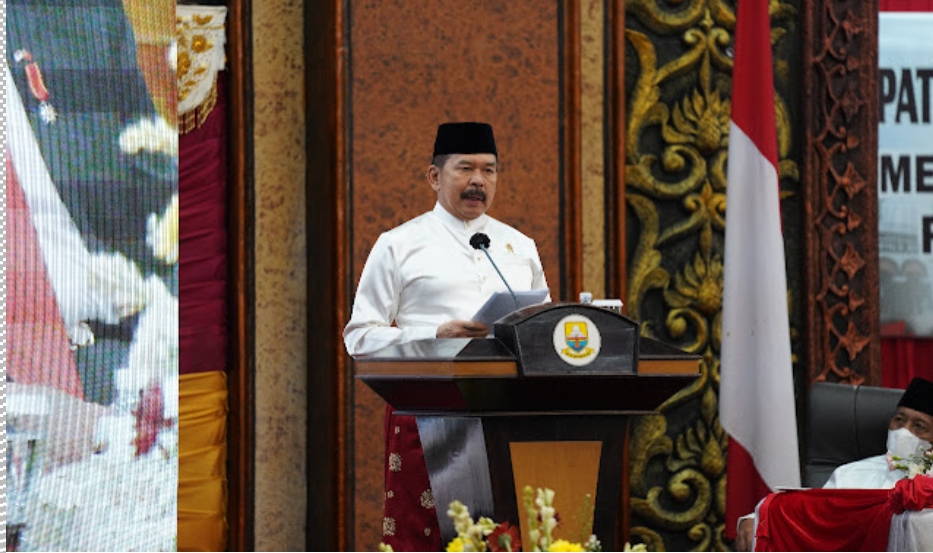 Jaksa Agung RI ST Burhanuddin hadiri Paripurna istimewa peringatan HUT ke 65 Provinsi Jambi di gedung DPRD Provinsi Jambi, Kamis (06/01/2022)