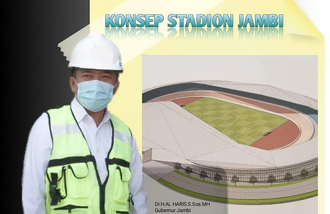 Rancangan Stadion Sepak Bola Jambi, Atapnya Mencerminkan Lacak Jambi
