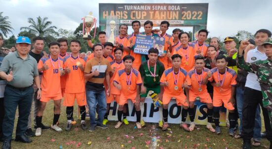 Lubuk Beringin, Muara Siau Juara I Haris Cup 2022 di Desa Sekancing. Foto: Riky Serampas/Pariwarajambi