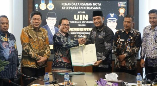 Pemkab Merangin melakukan MoU dengan UIN STS Jambi. Foto: guh/Pariwarajambi