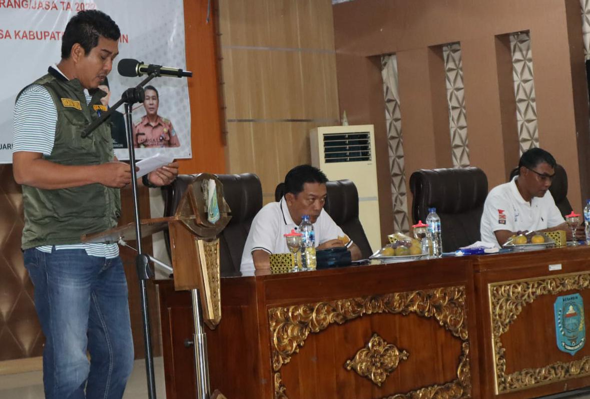 Nilwan Yahya Buka Rapat Evaluasi Pengadaan Barang Jasa. Foto: guh Kominfo Merangin