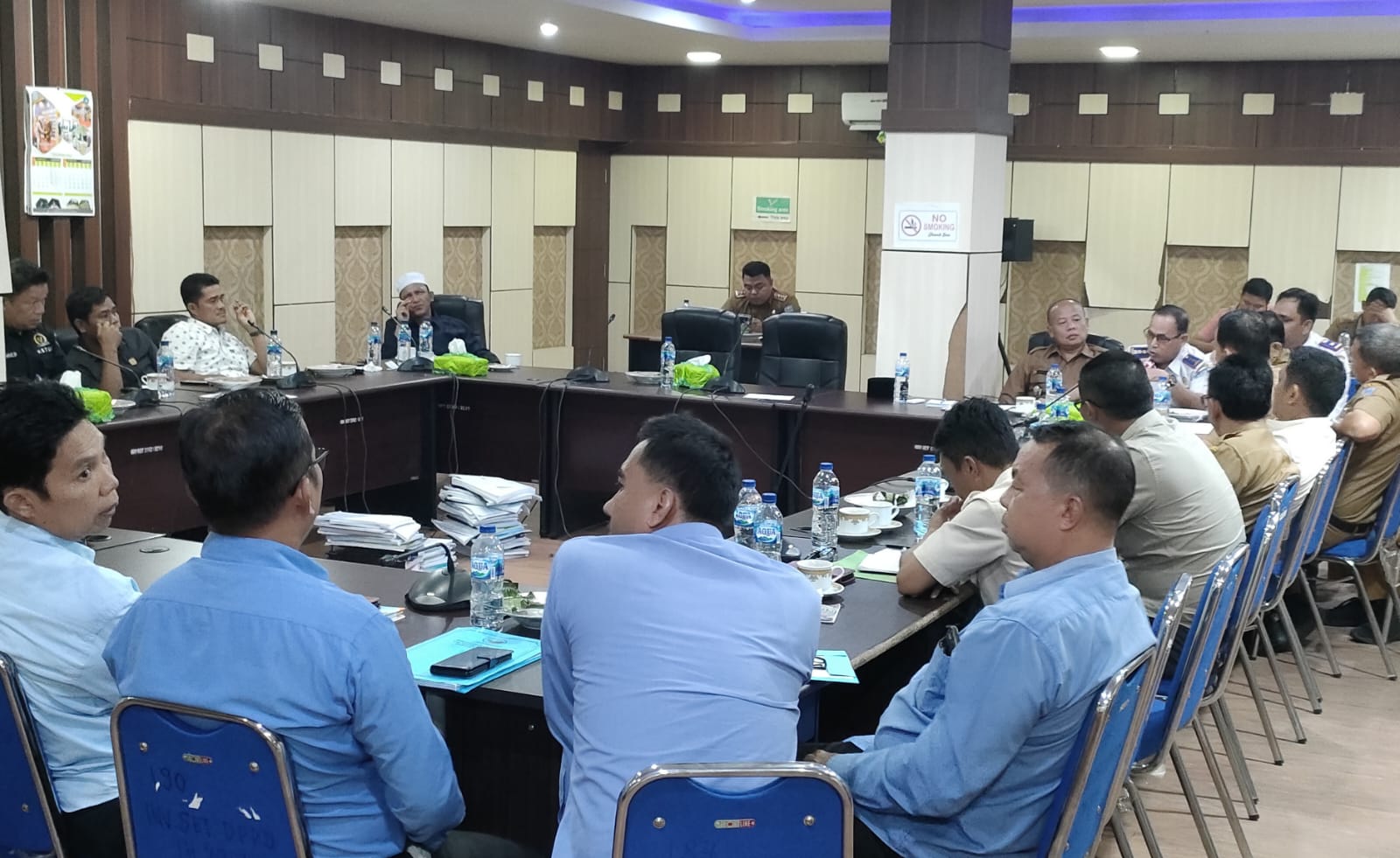 PLT Kepala Dinas Perhubungan Merangin Muhammad Yunus menyampaikan terkait retribusi parkir saat hearing dengan komisi III DPRD Merangin. Foto: Riky Serampas/Pariwarajambi
