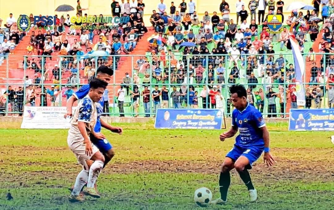 Tuan rumah Tebo berhasil melangkah ke final Gubernur Cup usai berhasil mengalahkan Bungo dengan skor 5-2. Foto SC Facebook Asprov PSSI Jambi