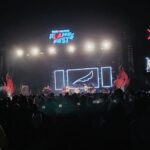 Ribuan penggemar saksikan penampilan Noah tadi malam. Foto: Riky Serampas/Pariwarajambi