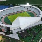 Foto miniatur stadion Pemprov Jambi. Foto: Riky Serampas/Pariwarajambi