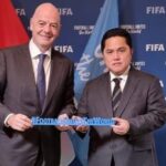 Ketua umum PSSI Erick Thohir (Kanan) bersama Presiden FIFA Gianni Infantino (Kiri). Foto IG erickthohir