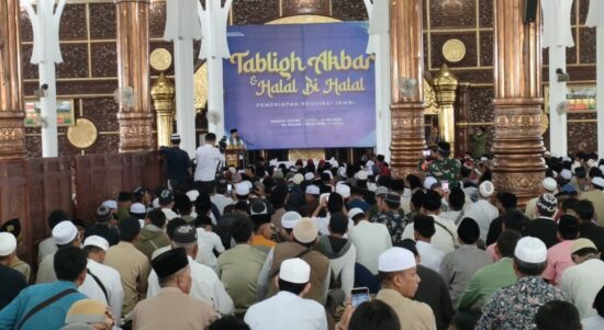 Tabligh Akbar dan halal bihalal Pemerintah Provinsi Jambi. Foto: Riky Serampas/Pariwarajambi