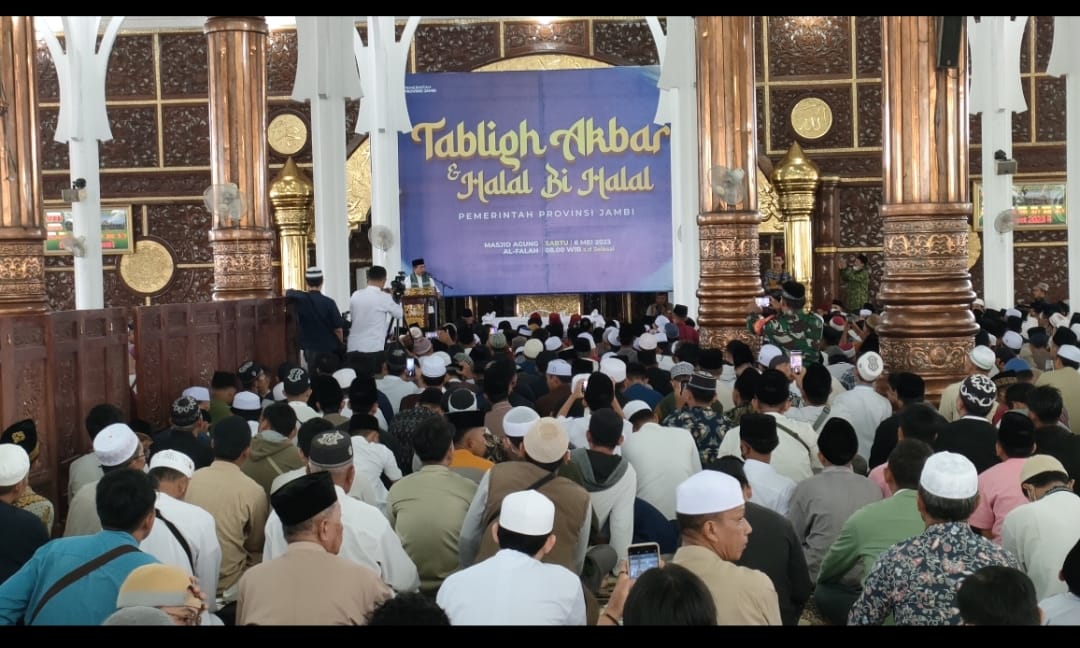 Tabligh Akbar dan halal bihalal Pemerintah Provinsi Jambi. Foto: Riky Serampas/Pariwarajambi