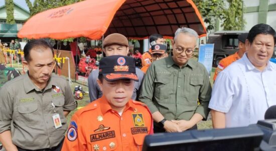 Gubernur Jambi Al Haris usai memimpin apel siaga darurat penanganan bencana kekeringan dan Karhutla. Foto: Riky Serampas/Pariwarajambi