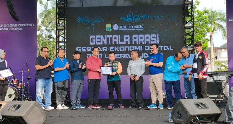 Gubernur Jambi Al Haris membuka Gerakan Ekonomi Digital dan Literasi Jambi (Gentala Arasi) 2023. Foto: Riky Serampas/Pariwarajambi