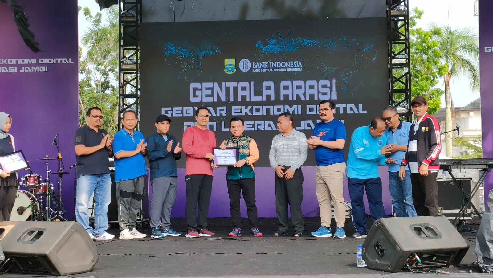 Gubernur Jambi Al Haris membuka Gerakan Ekonomi Digital dan Literasi Jambi (Gentala Arasi) 2023. Foto: Riky Serampas/Pariwarajambi