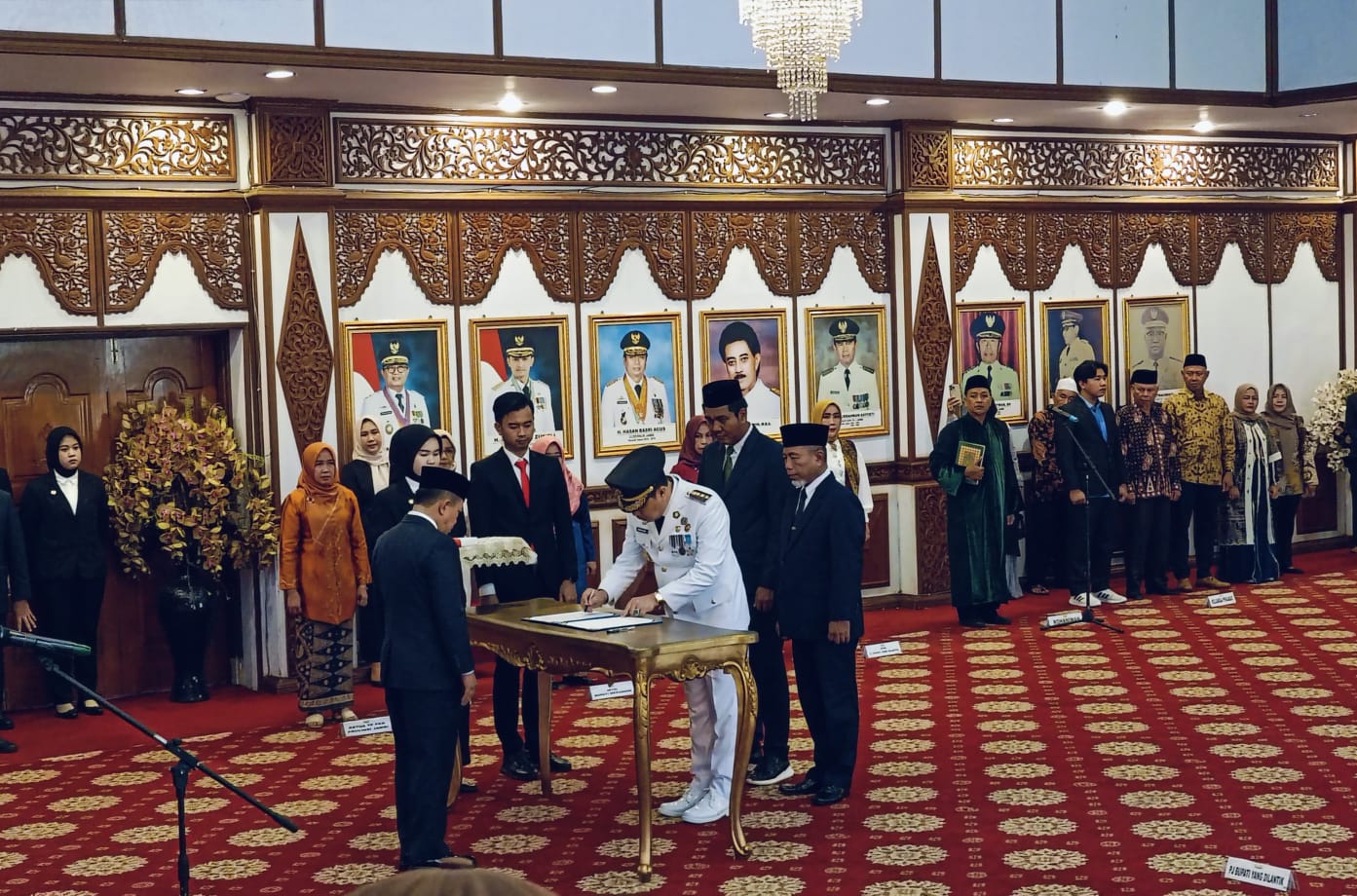Prosesi pelantikan Pj Bupati Merangin. Foto: Riky Serampas/Pariwarajambi