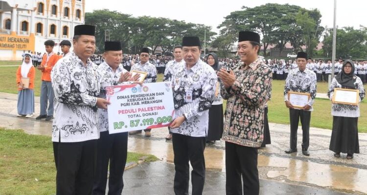Pejabat Bupati Merangin, Mukti mengungkapkan masih banyak guru yang bertugas di Kabupaten Merangin berstatus honorer. Foto dok Kominfo Merangin