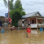 576 Desa di Provinsi Jambi Terdampak Banjir Januari 2024. Tampak pemukiman warga di Kelurahan Kasang, Kota Jambi. Foto: Riky Serampas/Pariwarajambi