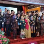 Gubernur Jambi Al Haris bersama pimpinan Forkopimda dak istri pada acara lepas sambut Danrem 042/Garuda Putih. Foto: Riky Serampas/Pariwarajambi